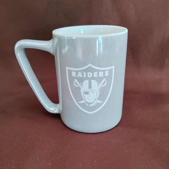 Raiders Logo Gray Mug - Picture 1 of 4
